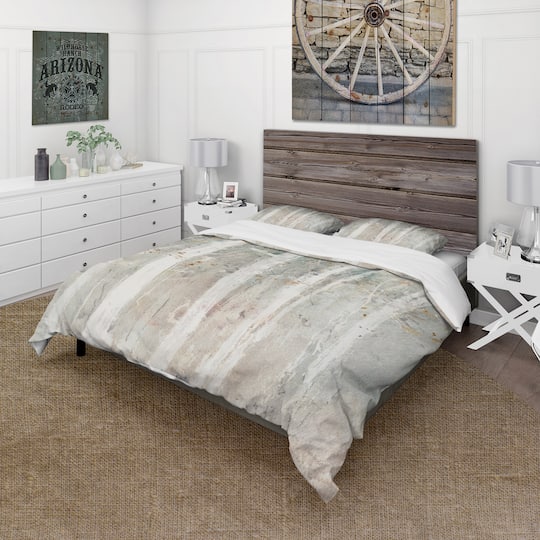Designart 'A Woodland Walk into the Forest V' Farmhouse Bedding Set